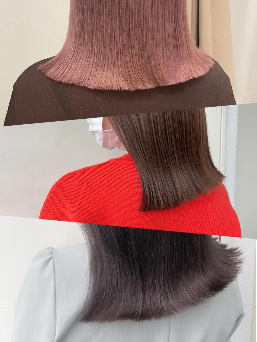 ミディアム カラー パーマ ヘアアレンジ カット ヘアカラー トリートメント NANA/trend style🕊🍑のヘアスタイル