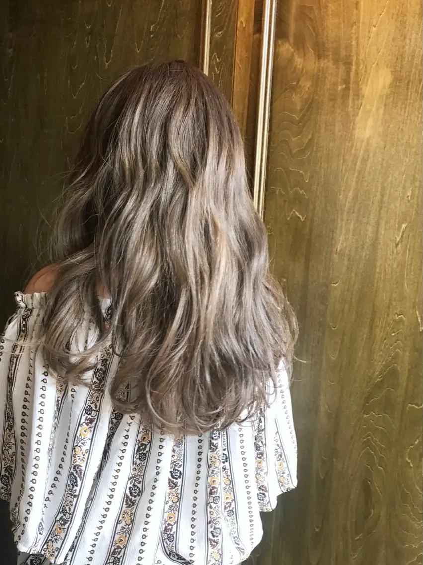 ロング カラー パーマ ヘアアレンジ ネイル マツエク・マツパ 野田 修平のヘアスタイル