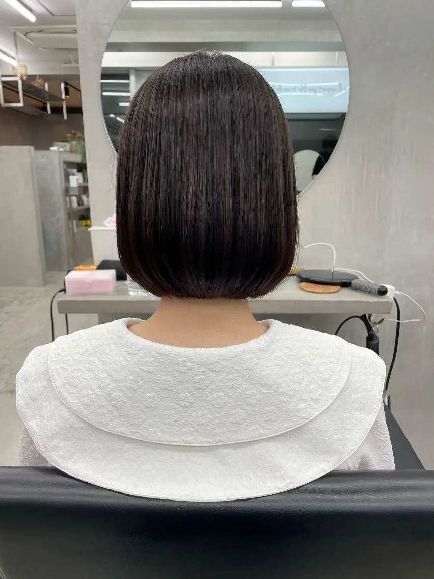 ショート ボブ カット トリートメント 👑ボブはお任せ ミヤノ👑のヘアスタイル
