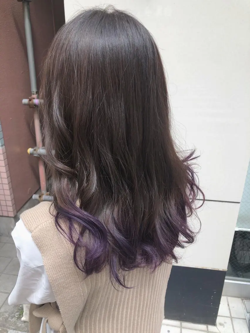 セミロング カラー ブリーチ 艶髪 ♡Tomiyaのヘアスタイル