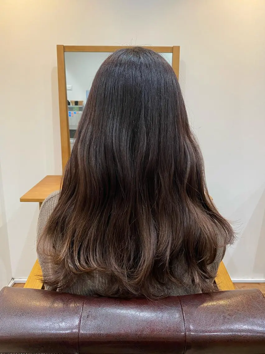 ロング カラー 髪質改善&縮毛矯正 カット/soyaのヘアスタイル