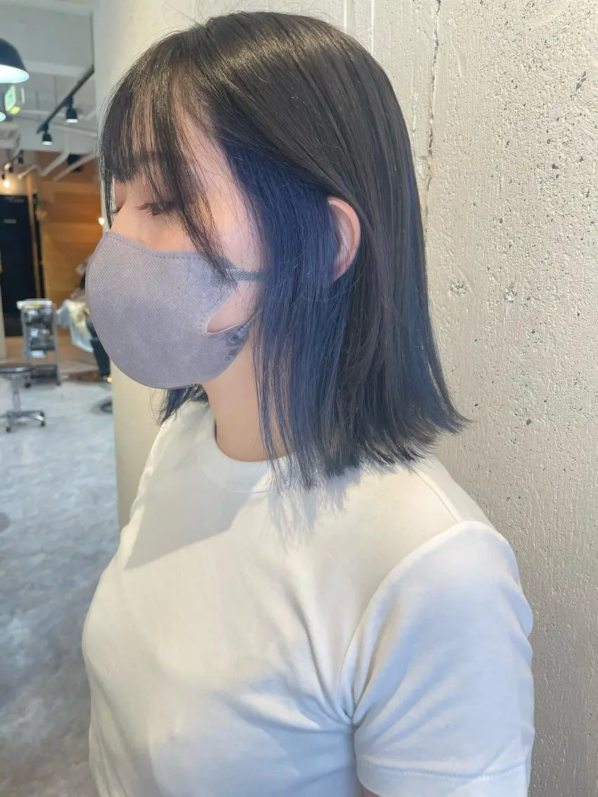 ミディアム カラー カット ヘアカラー トリートメント hisano / ハイトーン・透明感のヘアスタイル