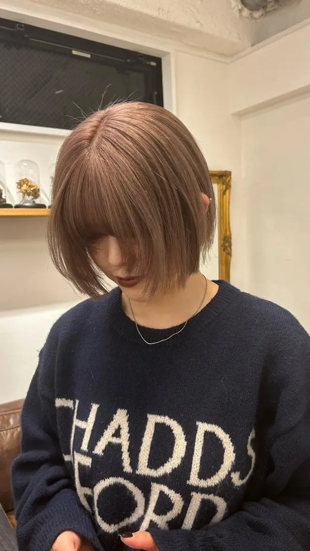 ショート カラー ベージュカラー ❕マンツーマン施術❕ 🍊Moemiのヘアスタイル