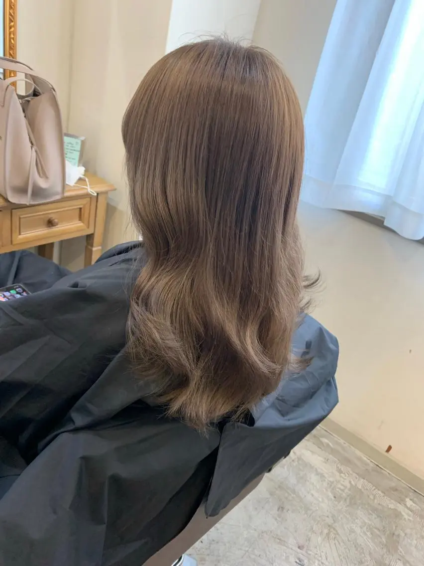 セミロング カラー 縮毛矯正×髪質改善 小笠原大樹のヘアスタイル