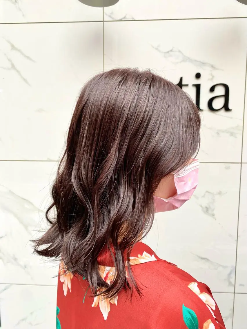 ミディアム カラー ベージュカラー ラベンダーカラー ラベンダーベージュ 増子 祐太朗のヘアスタイル