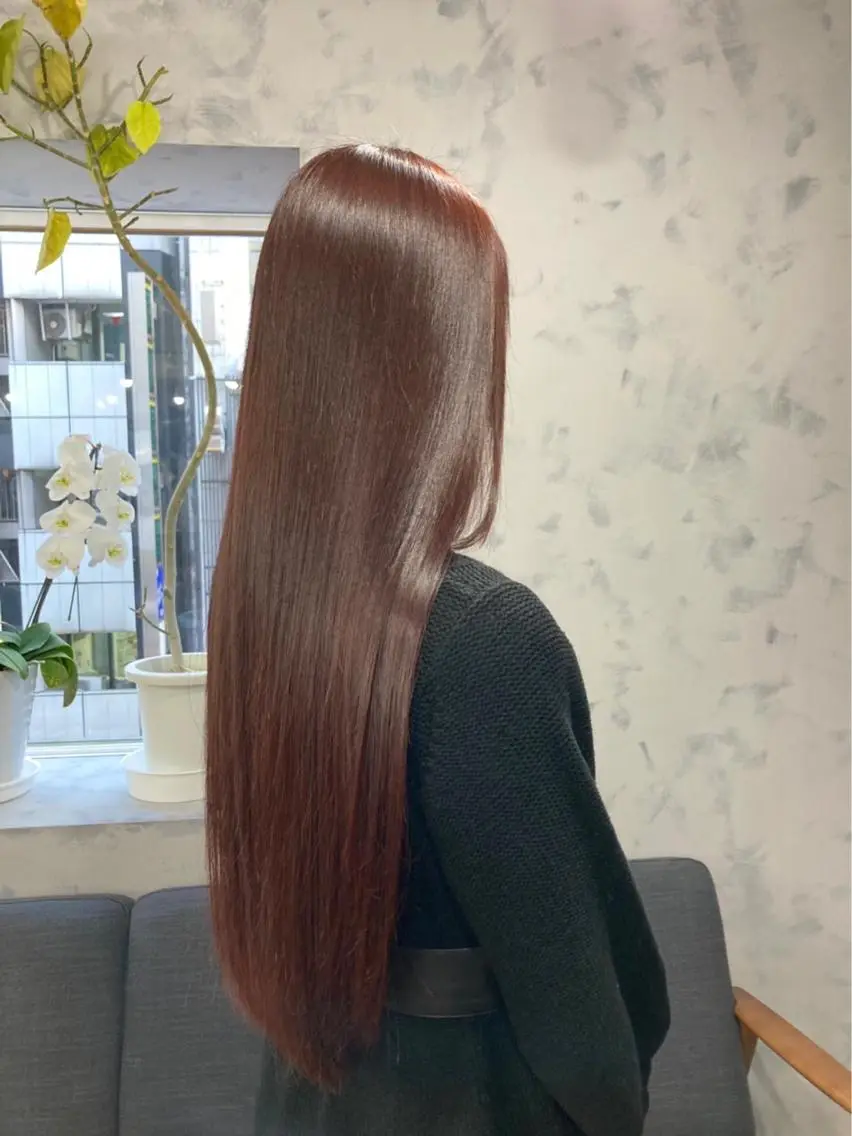 ロング カット ヘアカラー トリートメント MICO hairのヘアスタイル