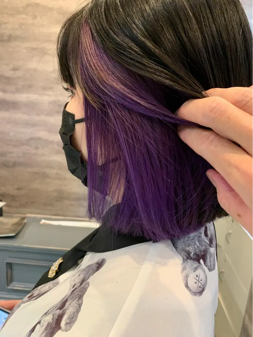 ミディアム カラー ブリーチ ダブルカラー グラデーションカラー ハイライトカラー インナーカラー 🫟Blanco🫟 Color&Careのヘアスタイル