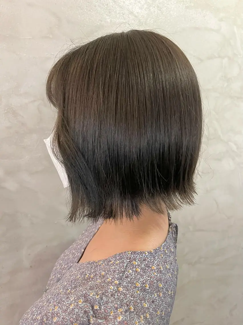 ミディアム カラー アッシュ ベージュカラー ヘアカラー 透明感カラー/ ブリーチ無し/RYOのヘアスタイル