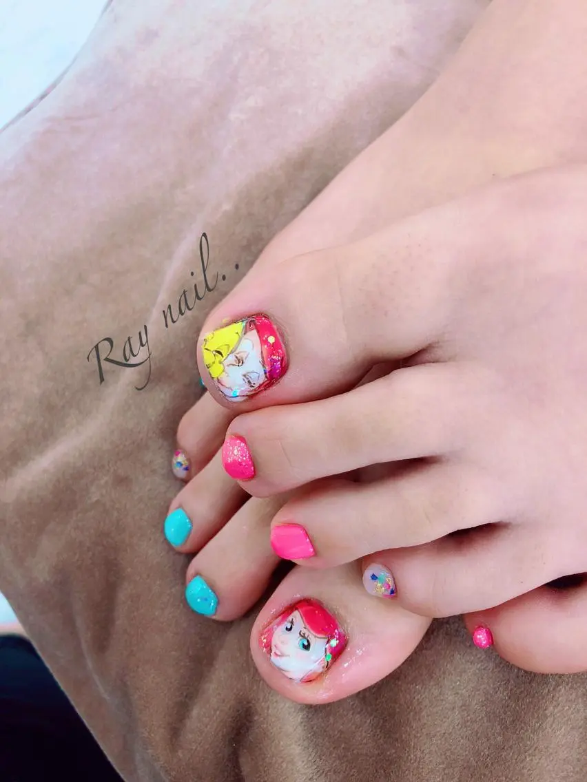 ネイル フットネイル フットネイル nailsalon ∞ ﾐｶﾅﾙ ∞のネイルデザイン