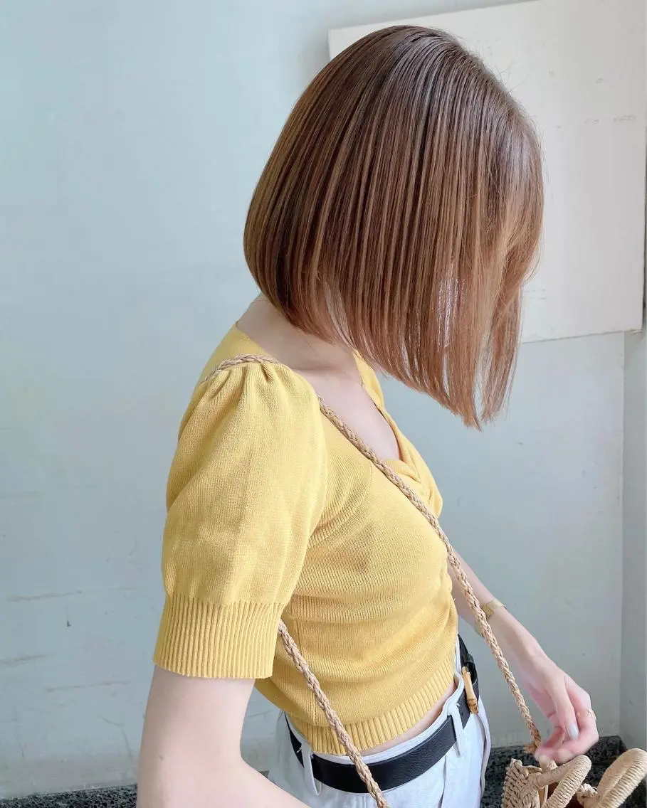 ショート カラー レイヤーカット✂️ 横浜No1♡下鳥翔子のヘアスタイル