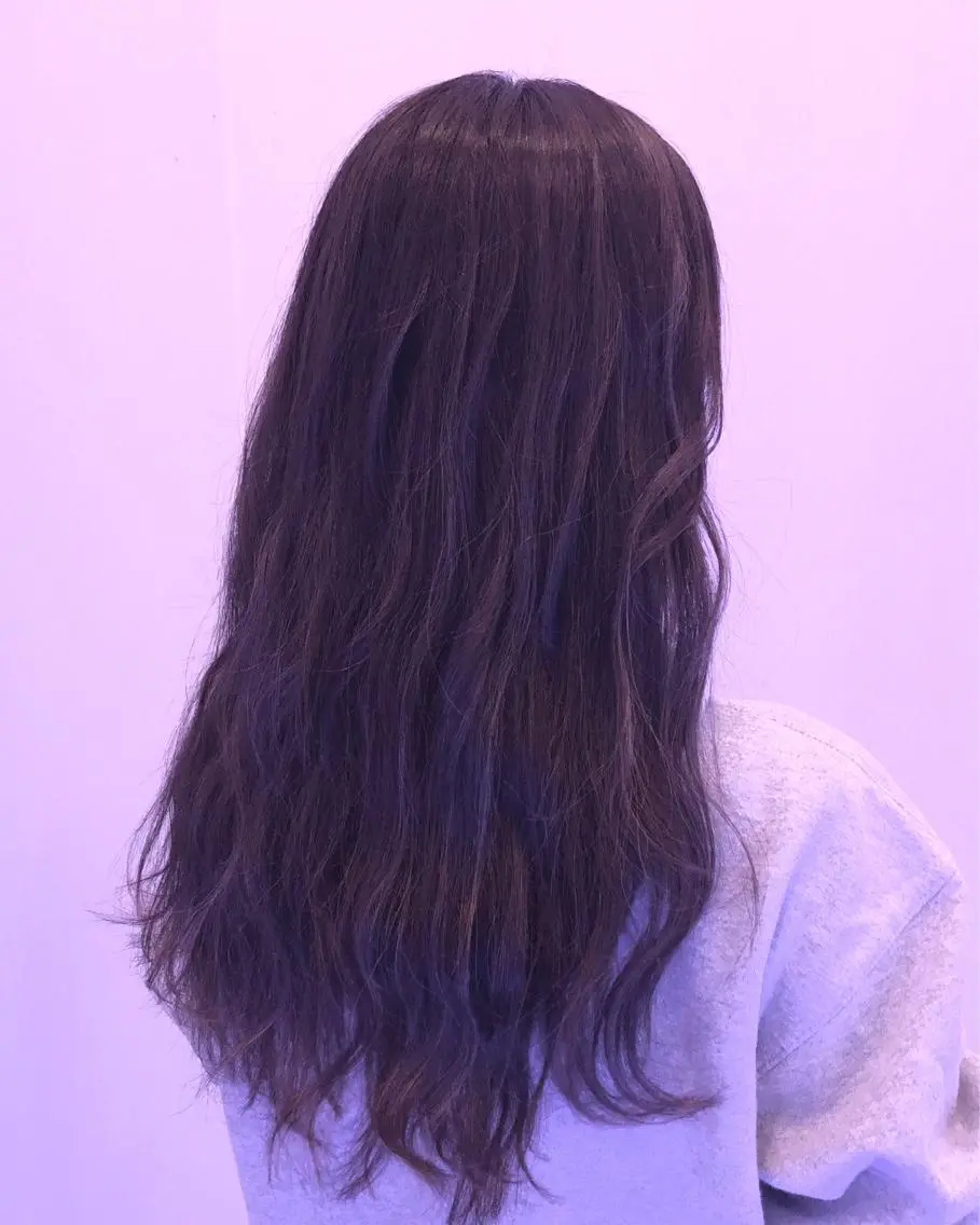 ロング カラー ハイライトカラー ハイライト 白井 つづりのヘアスタイル