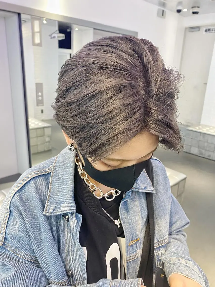 ショート ケイジ✨透明感 /艶カラー✨のヘアスタイル