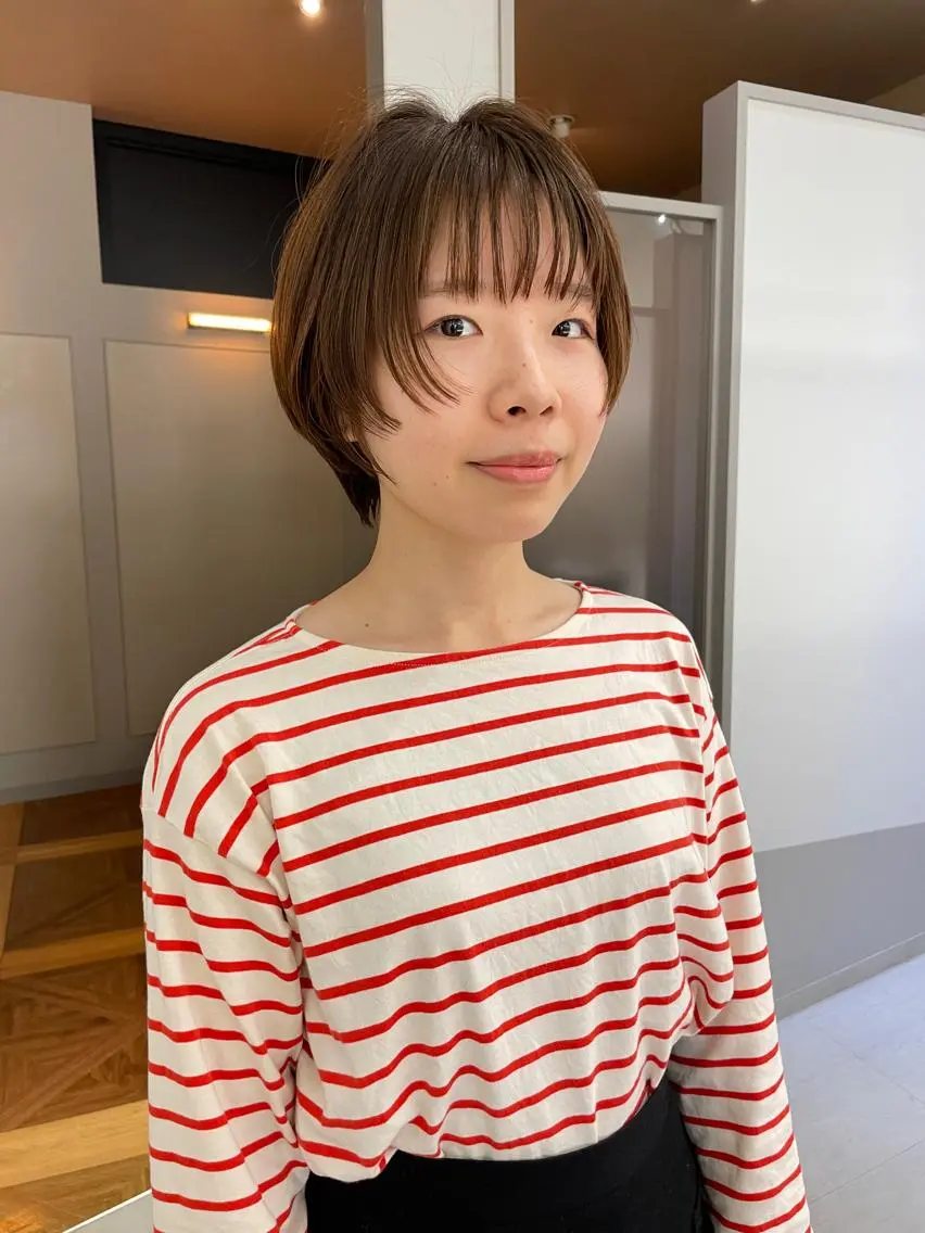 ショート 緒方リエ 時短ショート・ボブのヘアスタイル
