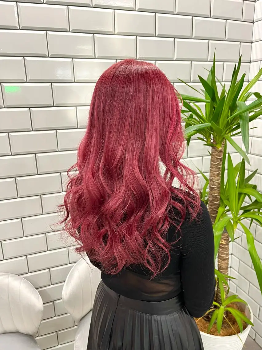 ロング カラー ヘアアレンジ ヘアカラー トリートメント ヘアセット newi赤羽 HINATAのヘアスタイル
