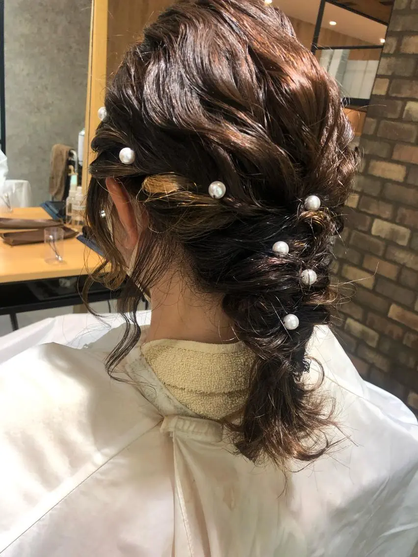 ミディアム 阿部 玲奈のヘアスタイル