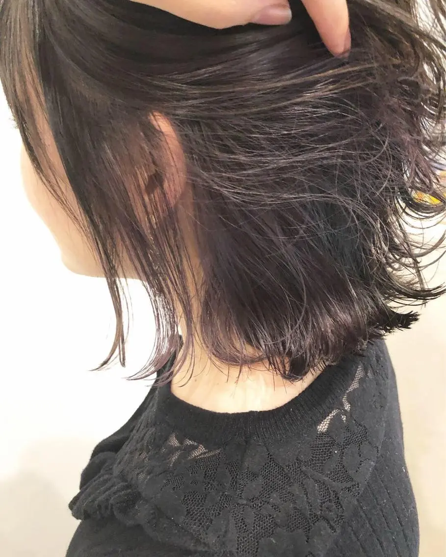 ショート カラー ヘアアレンジ メンズ キッズ ネイル マツエク・マツパ 透明感カラー🤎 ゆりのヘアスタイル