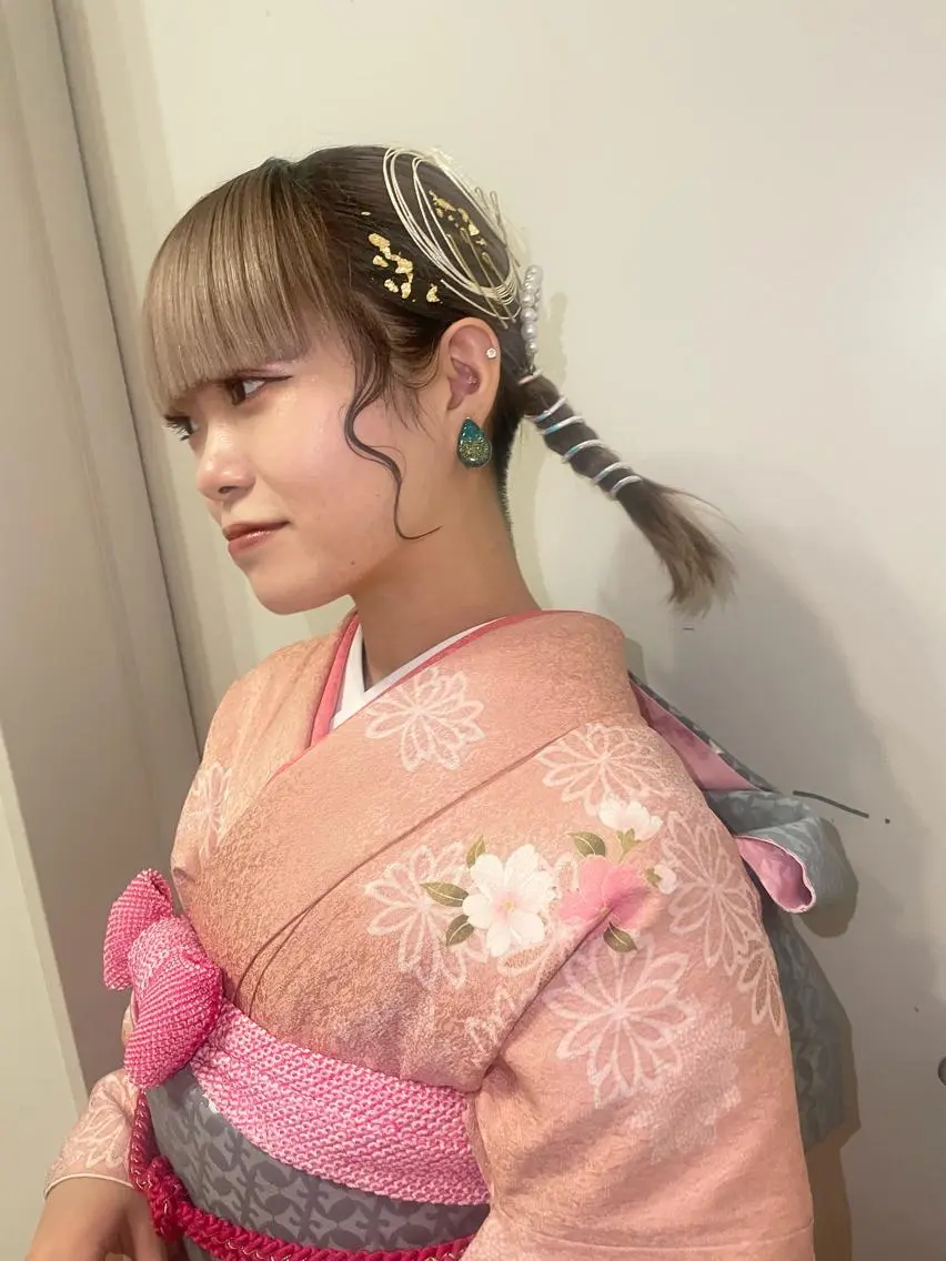 ミディアム ヘアアレンジ コトミ【メンズ】 【曲がる縮毛矯正】のヘアスタイル