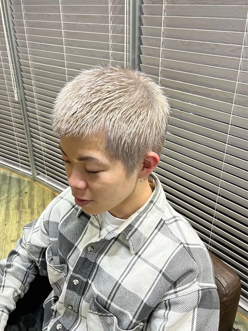 ショート カラー パーマ ヘアアレンジ メンズ ヘアカラー トリートメント 💎髪質改善特化💎 RUITOのヘアスタイル
