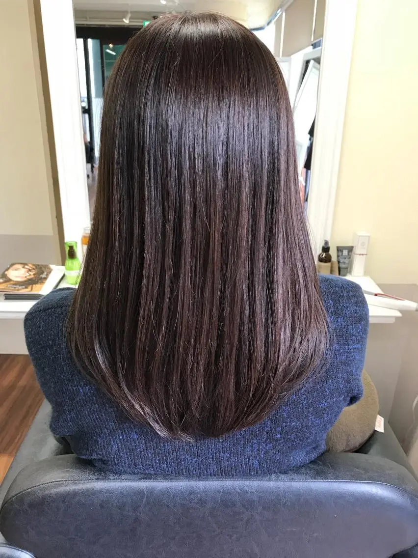 ロング カラー トリートメント カット ヘアカラー トリートメント 成松 勇治のヘアスタイル