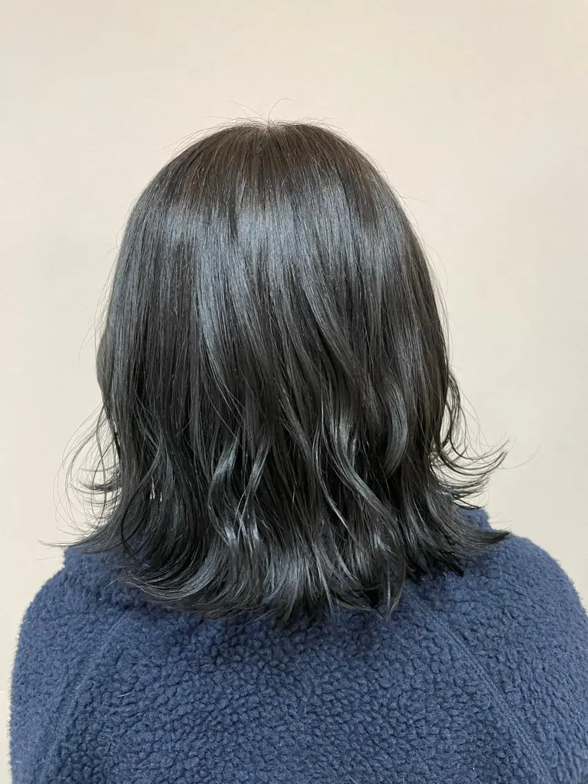 ミディアム カラー ヘアアレンジ ヘアカラー トリートメント 【Sweep】おじま のぞみのヘアスタイル