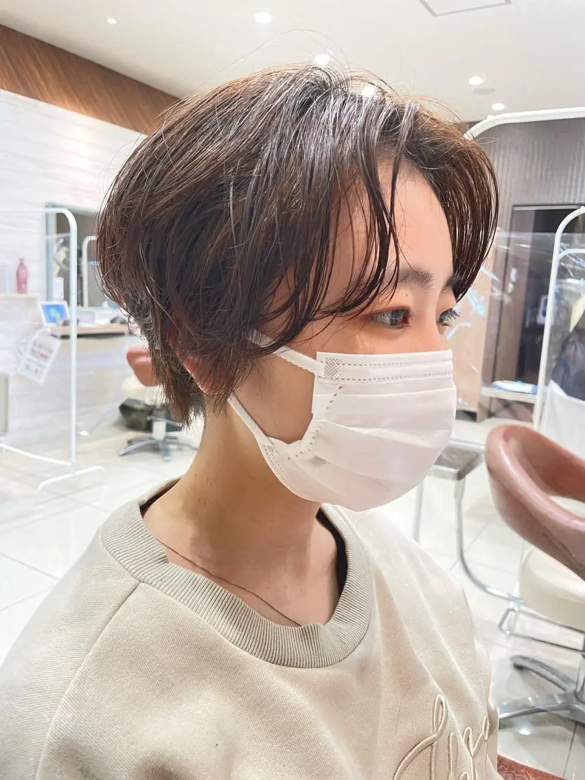 ショート パーマ ショートヘア ニュアンスパーマ カット 内藤　宏紀 tidasmileのヘアスタイル
