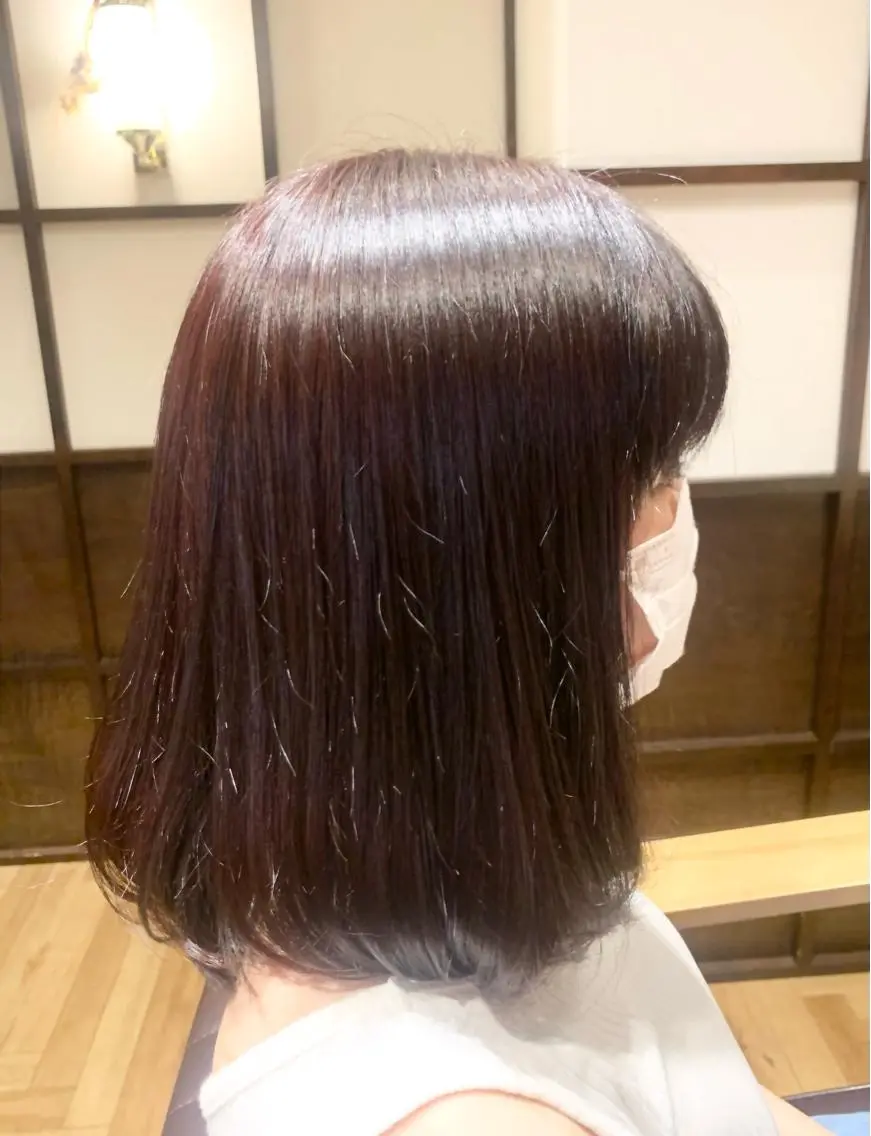 ミディアム 【くせ毛さんのお悩み 解決🍀】栗橋のヘアスタイル