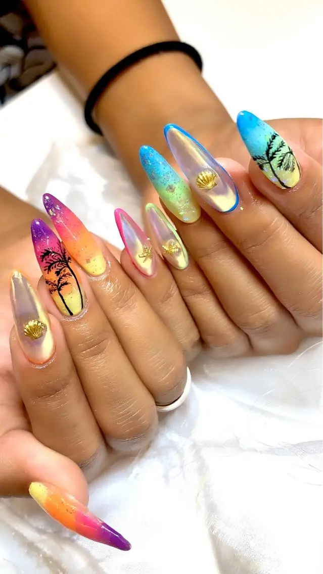 ネイル ジェルネイル ロングネイル ニュアンスネイル オフィスネイル パラジェル ハンドネイル clover nailのネイルデザイン