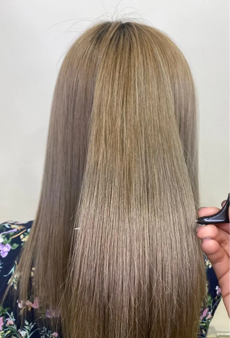 ロング カラー ヘアアレンジ TSUNA 🌙 Lim 五反田のマツエク・マツパデザイン