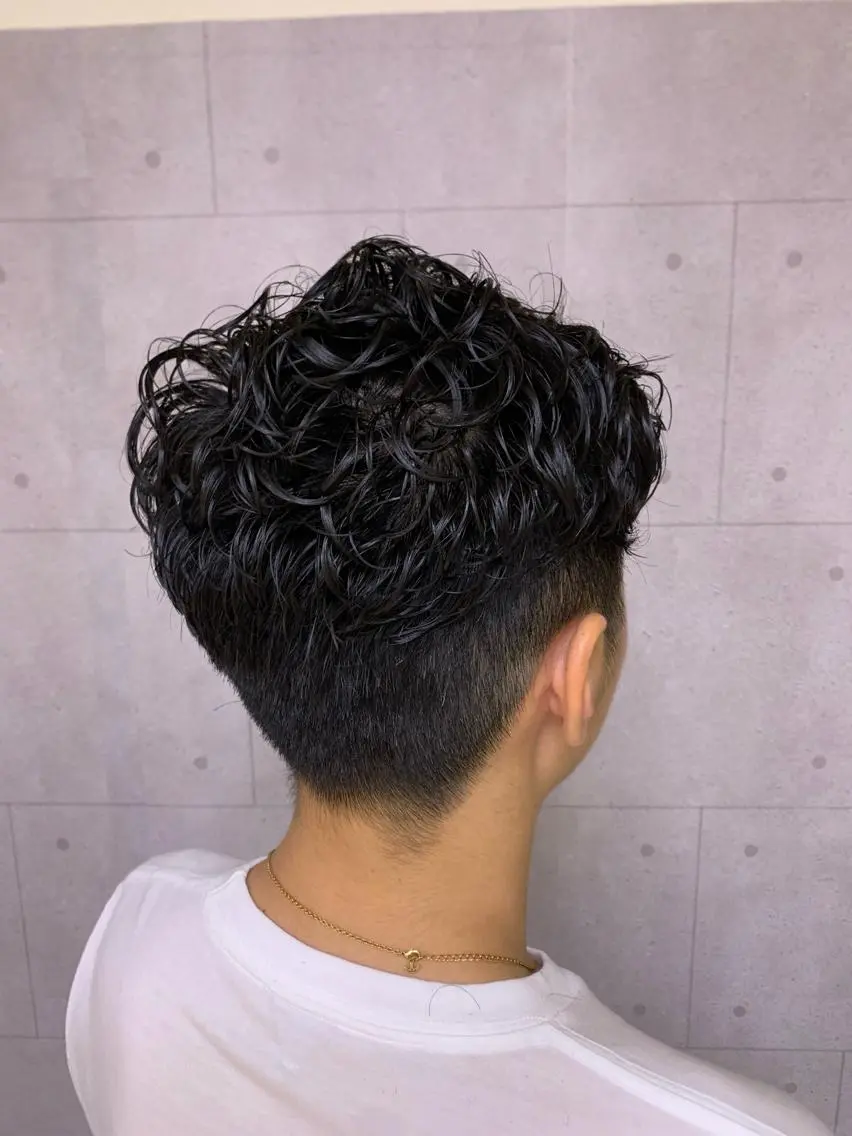 パーマ メンズ メンズパーマ 檜皮 夢子のヘアスタイル