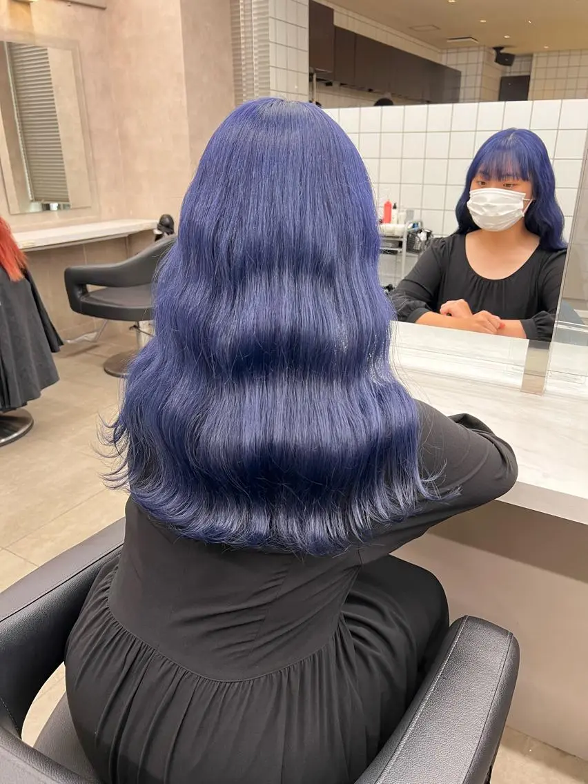 ミディアム カラー ヘアアレンジ 🩵 JURI🩵のヘアスタイル