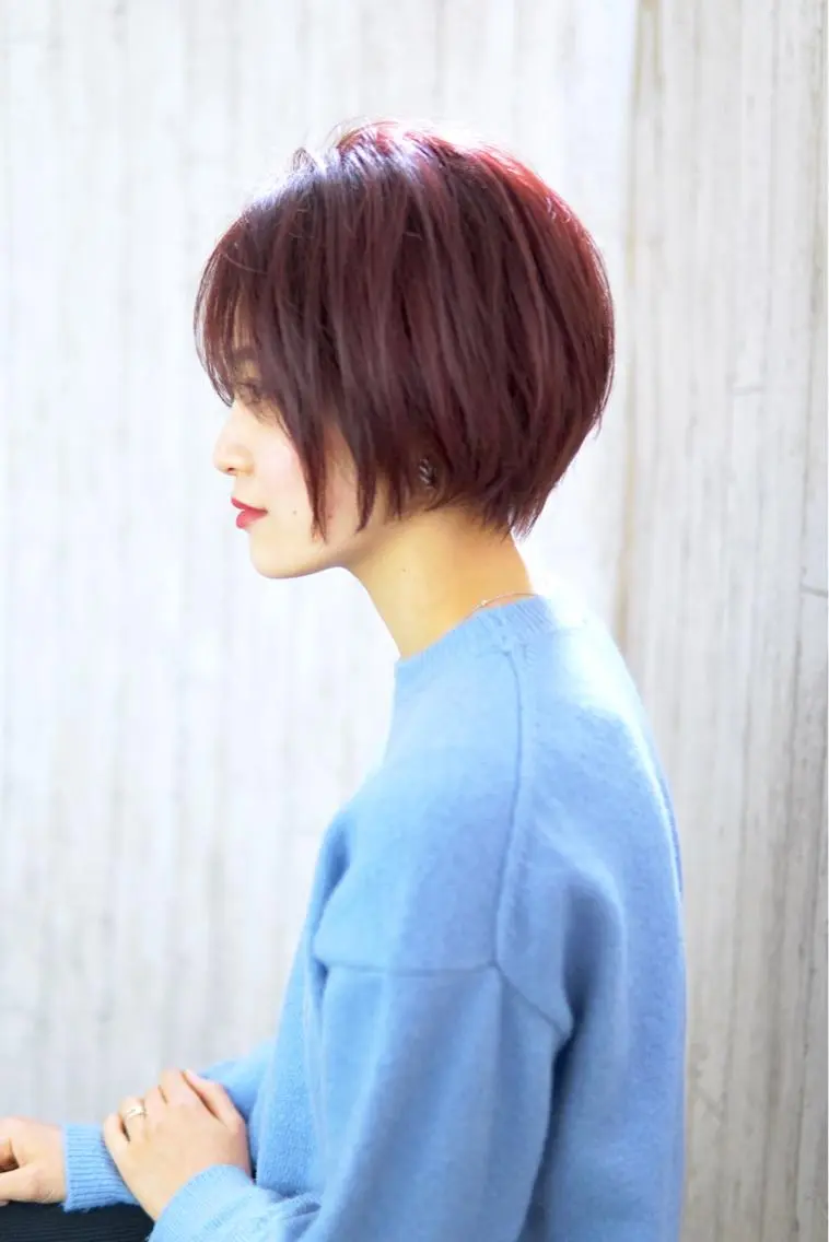 ショート カラー パーマ ヘアアレンジ キッズ ネイル マツエク・マツパ ショートヘア ショートネイル 永野 良一のヘアスタイル