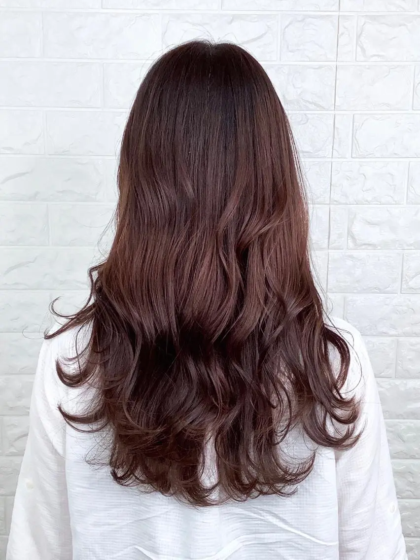 ロング カラー 髪質改善縮毛矯正 美容師✂️山崎竜二のヘアスタイル