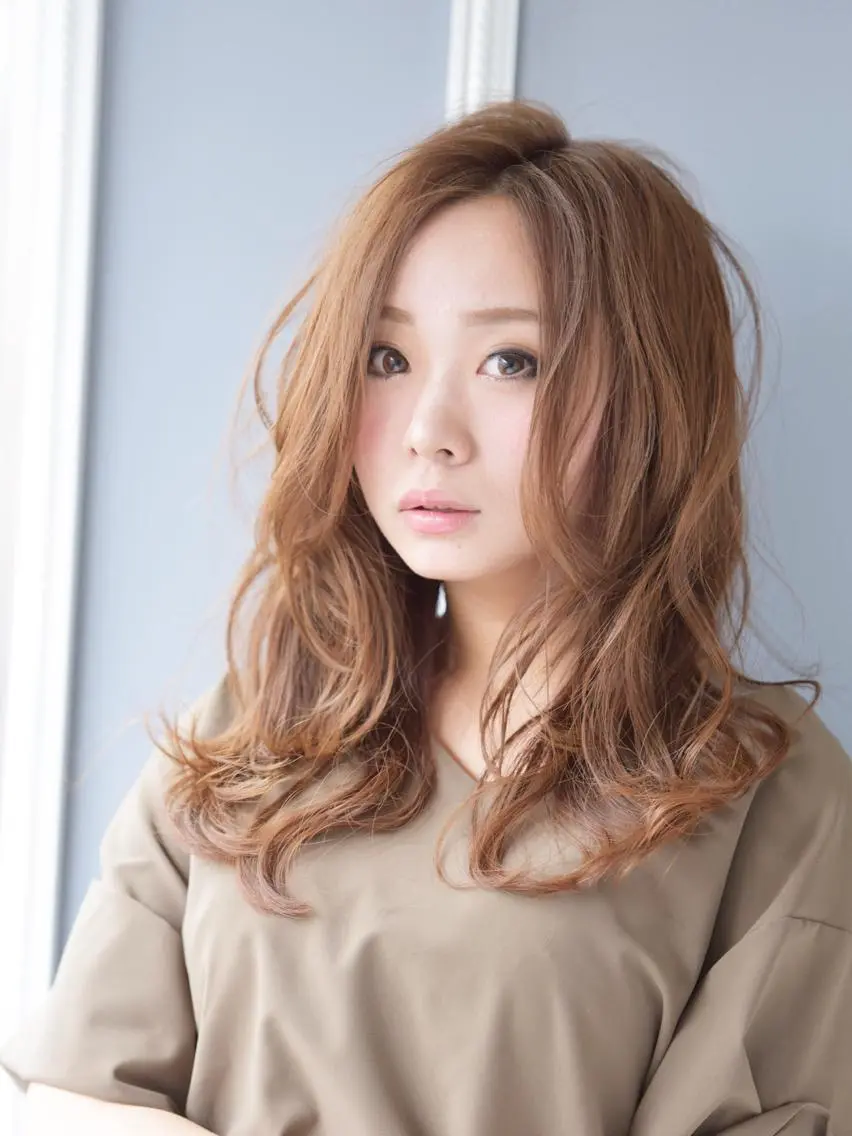 ロング カラー ブラウンカラー ヘアカラー トリートメント 韓国hair ·͜· watanabeのヘアスタイル