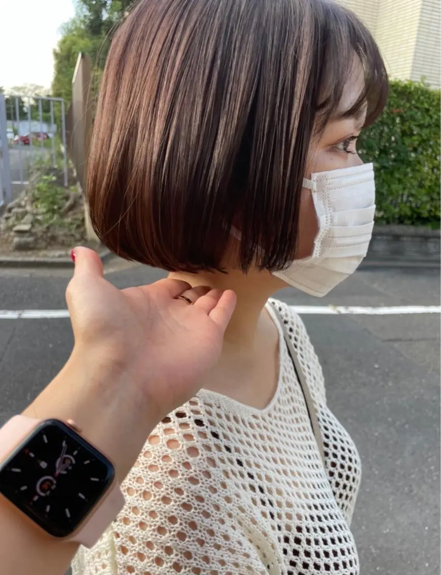 ショート minatsu 東京の技術を京都でのヘアスタイル