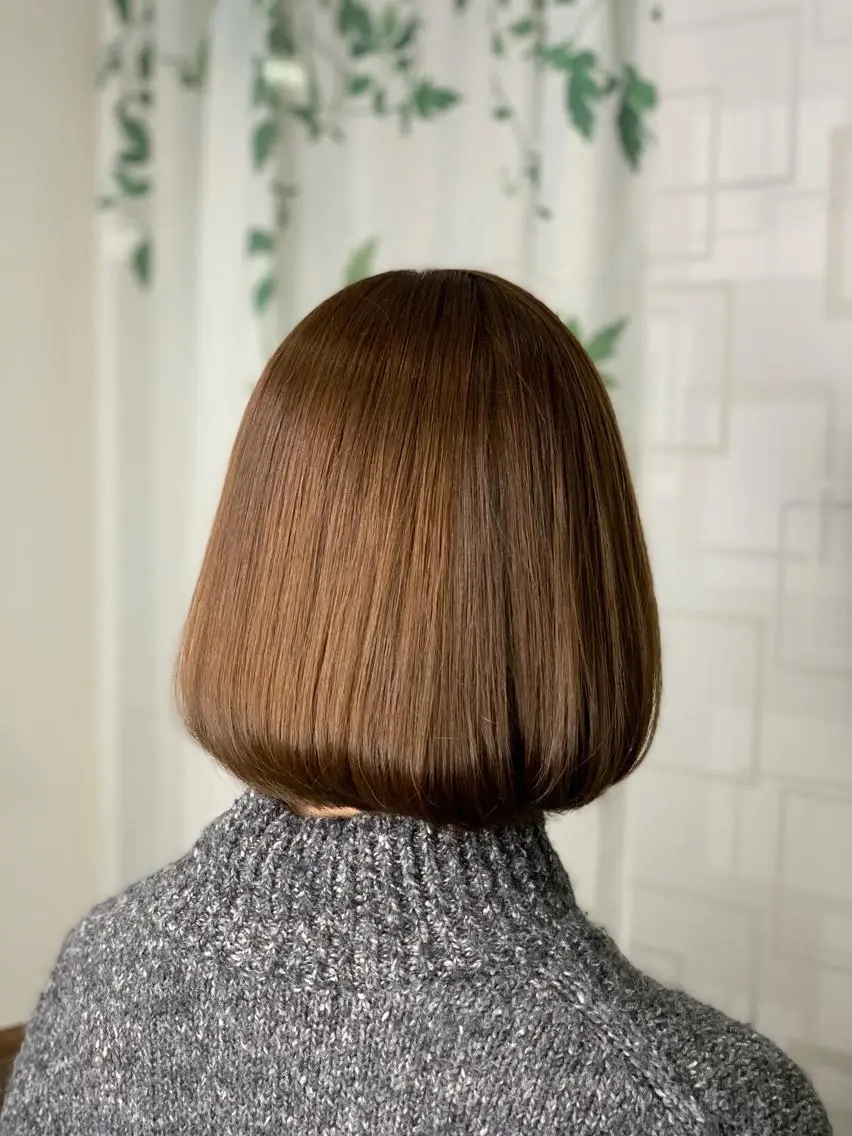 ミディアム カラー カット ヘッドスパ 河野 有希のヘアスタイル