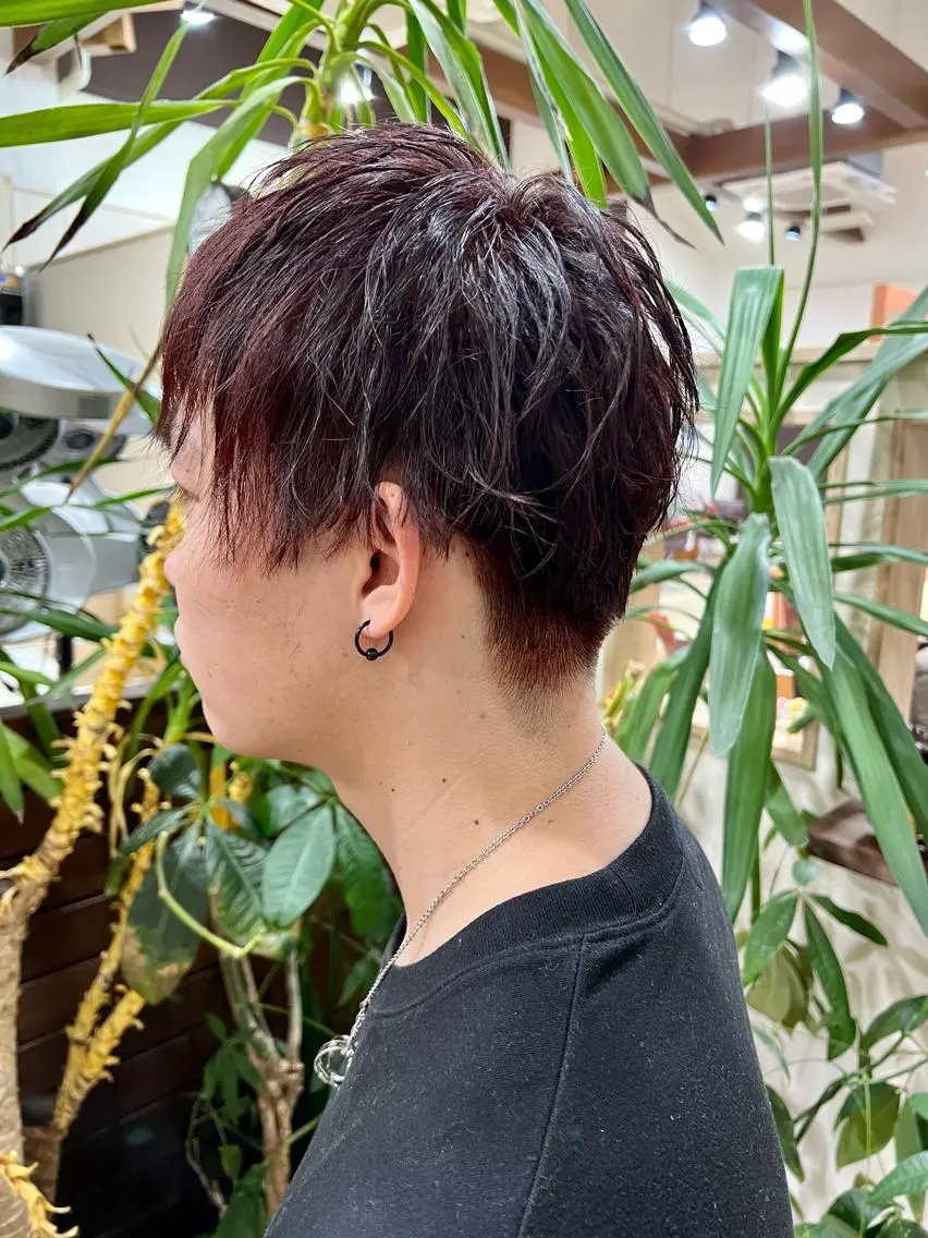 ショート カラー ブリーチ ブリーチなしカラー カット ヘアカラー 仕上がり満足度 No.1池田篤史のヘアスタイル
