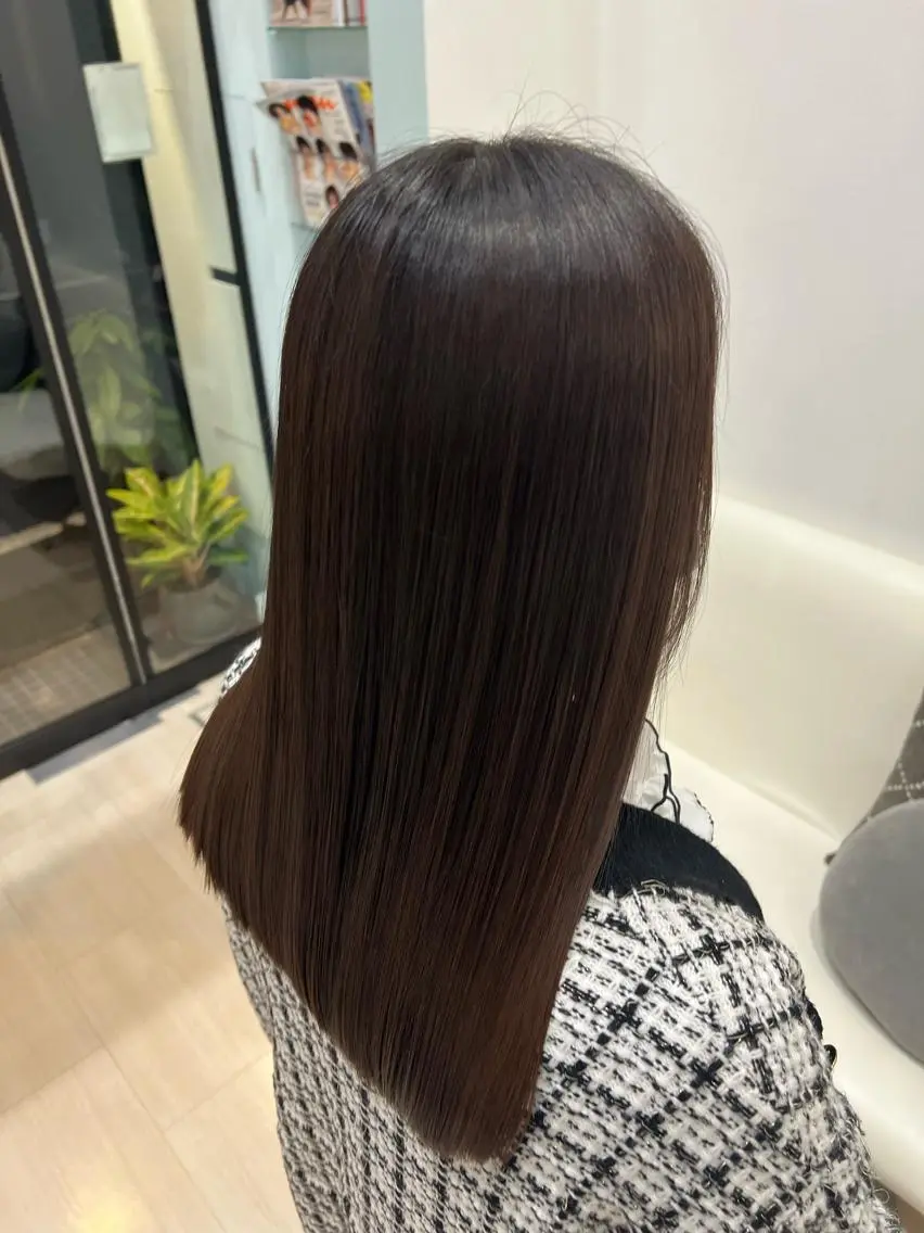 セミロング カラー パーマ ヘアアレンジ 堀井 凌平のヘアスタイル