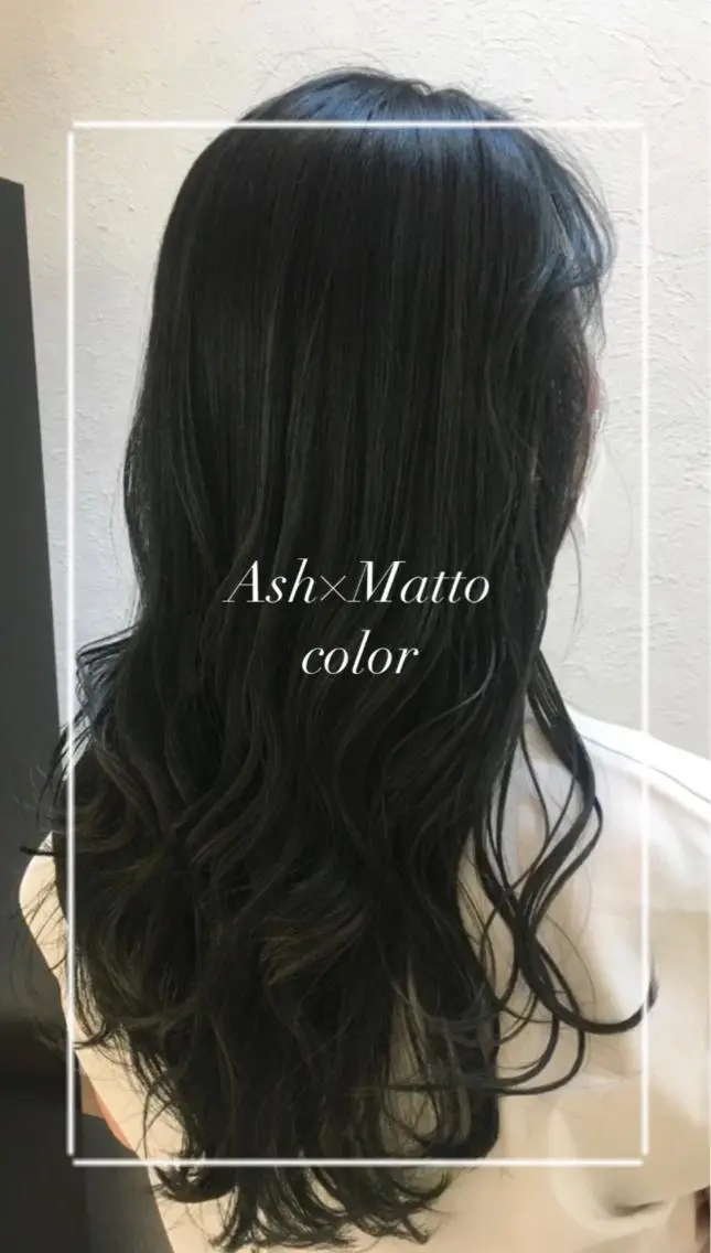 ロング カラー アッシュ 縮毛矯正/髪質改善/ 艶髪ササキナツミのヘアスタイル