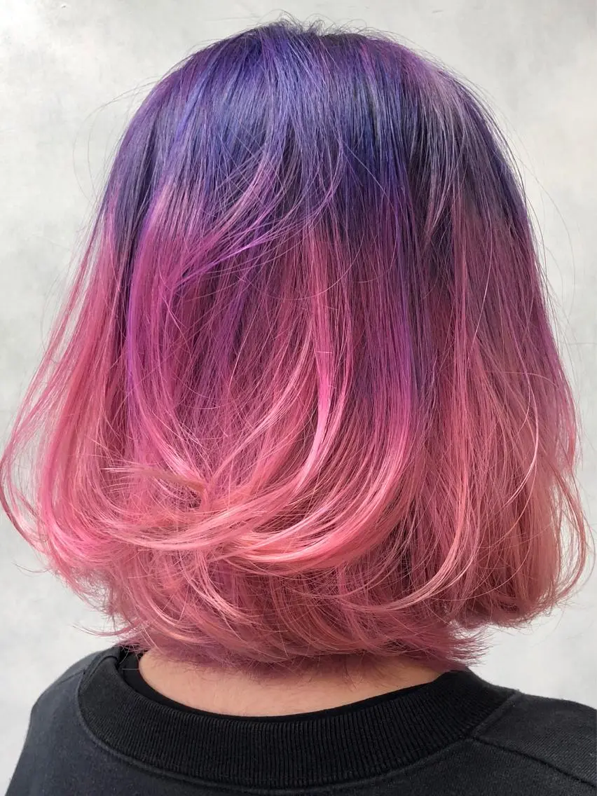 ミディアム カラー バレイヤージュ ブリーチ ケアブリーチ ダブルカラー ハイライトカラー welring hair salonのヘアスタイル