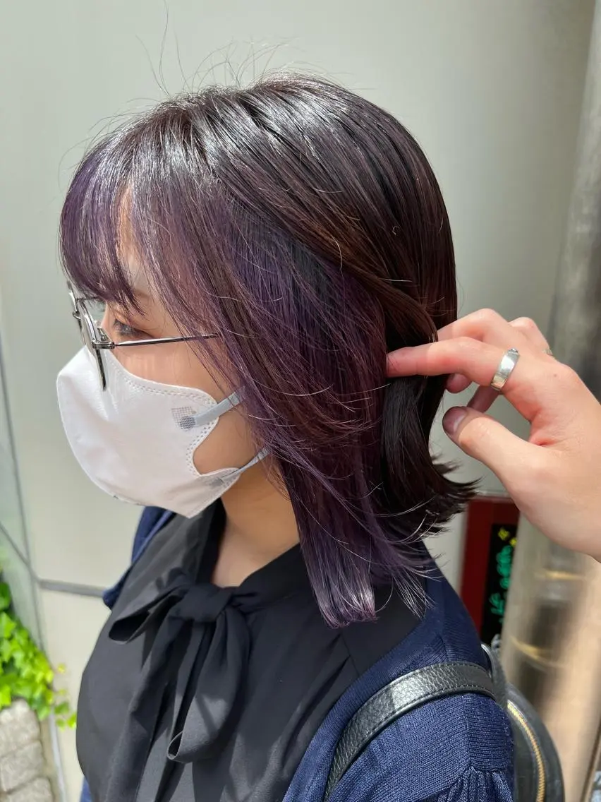 カラー ラベンダーカラー 【副店長】DAYS 2nd 久木山湧也のヘアスタイル
