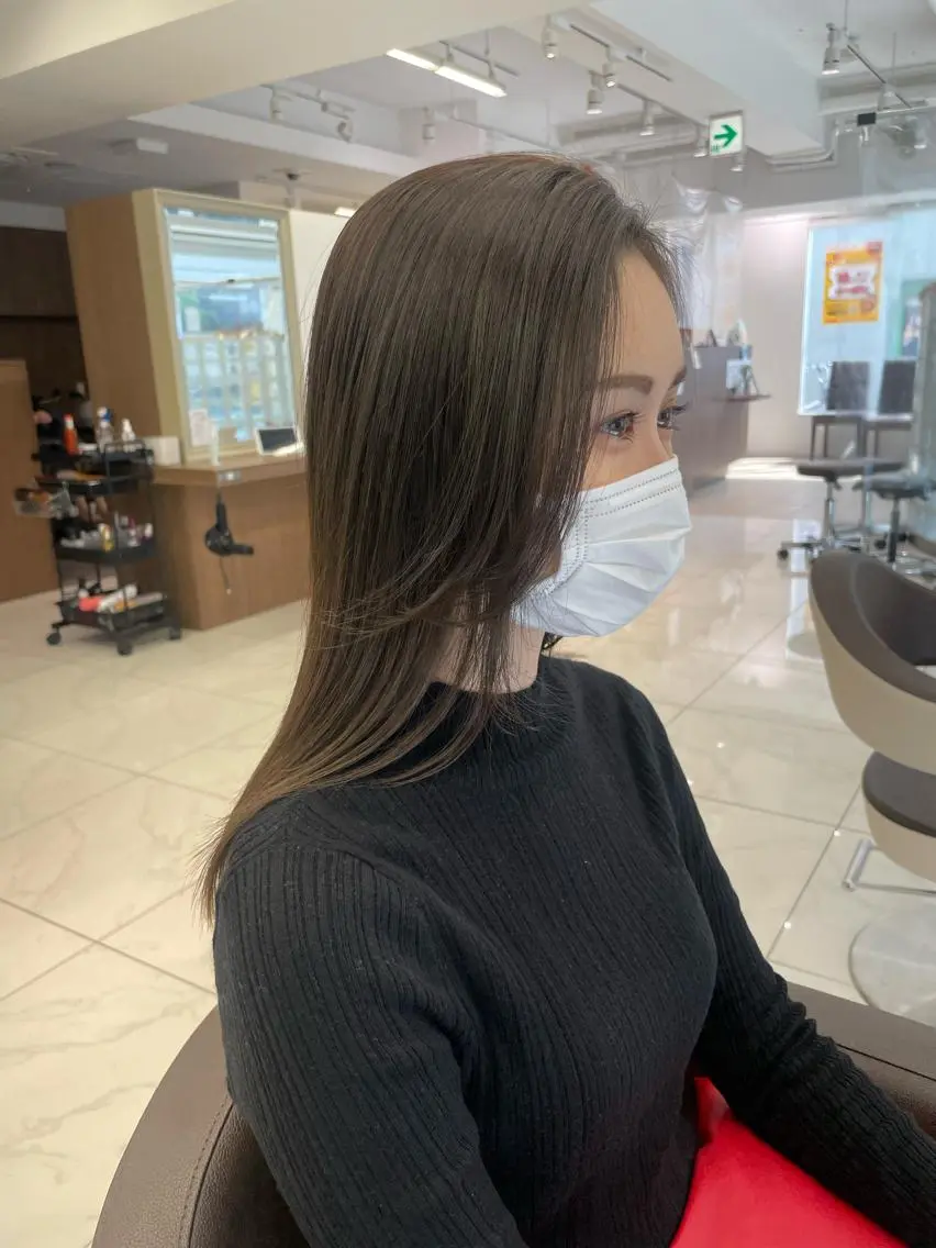 セミロング カラー カット ヘアカラー 店長福島成美/髪質 改善縮毛矯正/カラーのヘアスタイル