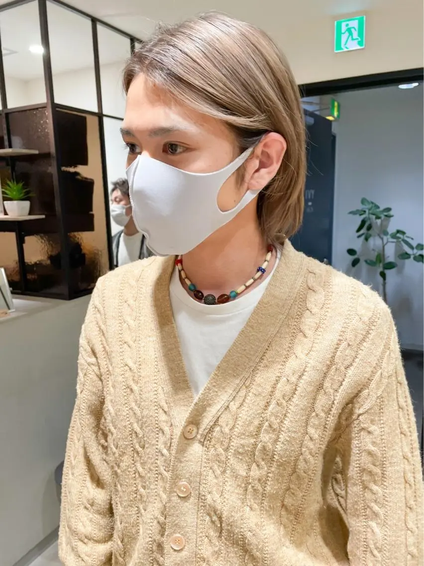 ミディアム カラー メンズ カット ヘアカラー トリートメント 村上雅人 ナチュラルモードのヘアスタイル