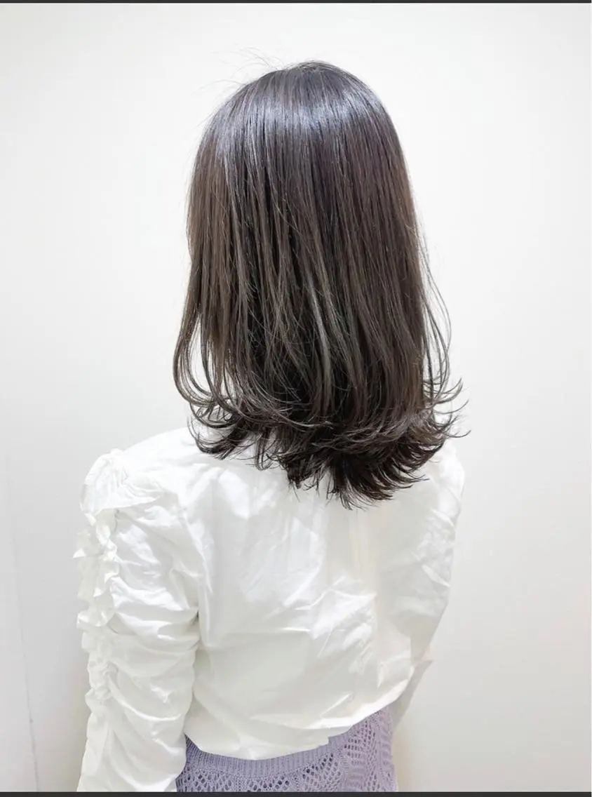 ミディアム カラー 縮毛矯正×髪質改善 小笠原大樹のヘアスタイル
