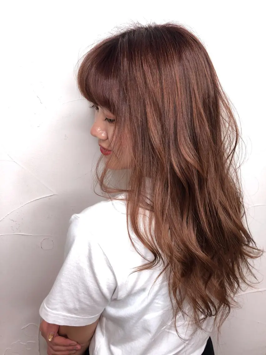 ロング カラー ピンクカラー 西山梨々【5/1〜 復帰致します🌼】のヘアスタイル