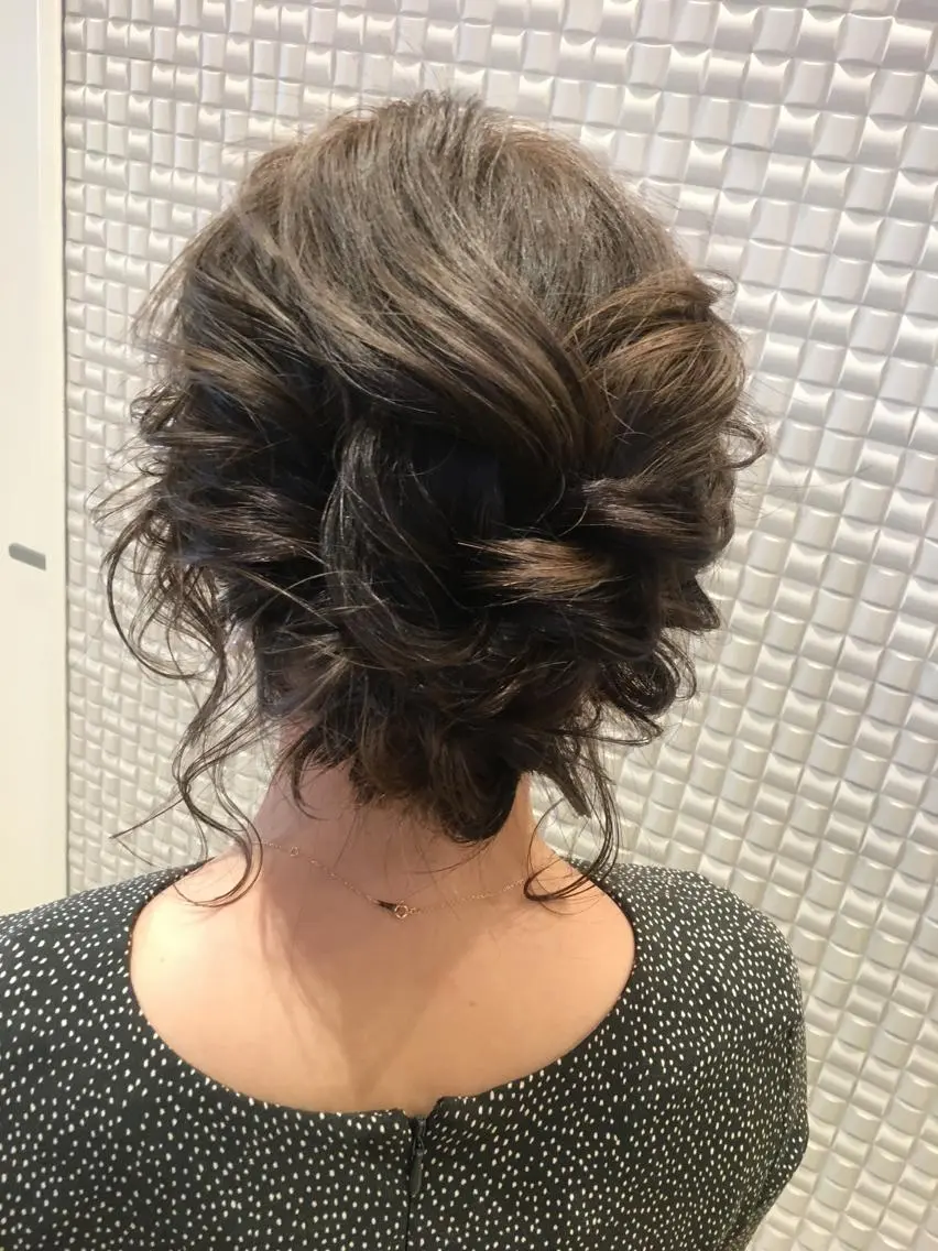 ミディアム ヘアアレンジ ボブ scene. haraのヘアスタイル