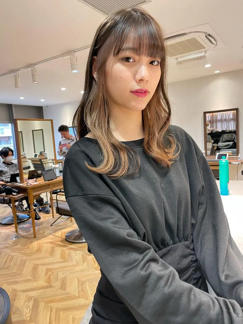 セミロング 塚本 征也のヘアスタイル