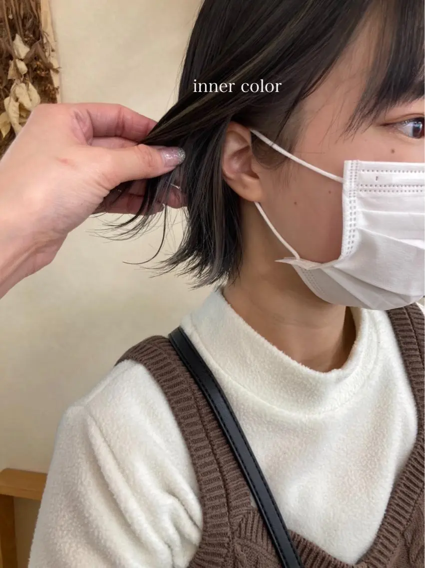 ショート カラー 切りっぱなしボブ ショートボブ ハンサムショート ブリーチ インナーカラー カット ヘアカラー トリートメント 初めてのショート お任せください✂️のヘアスタイル