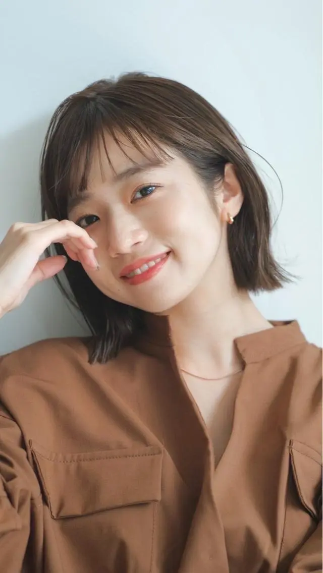ミディアム ボブ anhelo髪質改善 メテオ髪質改善名駅のヘアスタイル