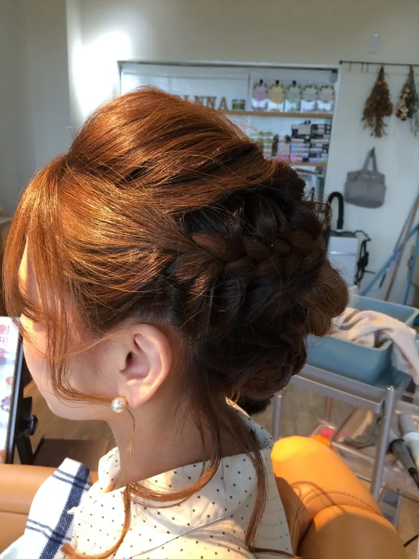 ミディアム セミロング ロング カラー ヘアアレンジ 瀬田 幸代のヘアスタイル