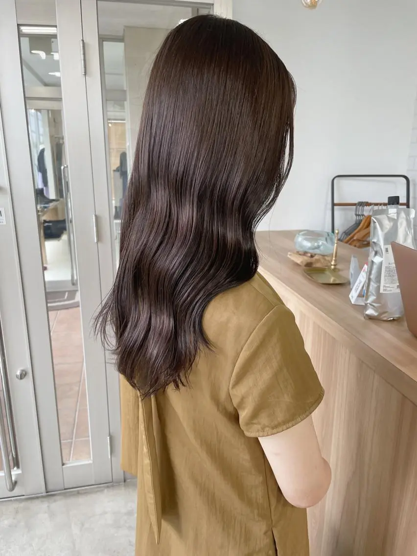 ロング カラー ブリーチ ブリーチなしカラー カット ヘアカラー レイヤーカットが得意 ✨村田和佳のヘアスタイル